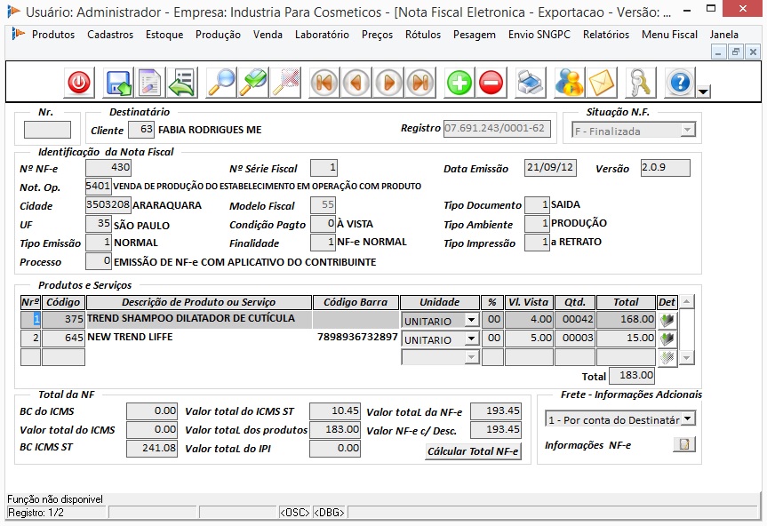 Módulo Integrador NFS-e - Intuictive Sistemas